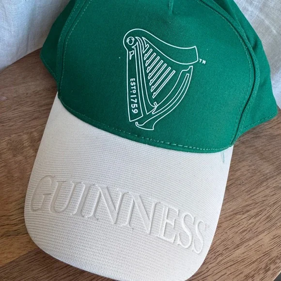 NWT Guinness Baseball Cap Dublin Ireland Adjustable Harp Logo Hat St. Pattys - Picture 1 of 8